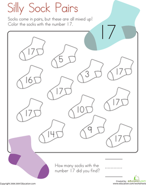 Coloring 17: Silly Sock Pairs