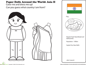 Indian Paper Doll