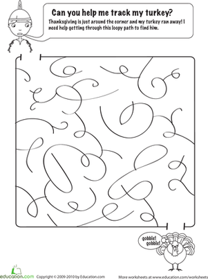 Thanksgiving Day Maze