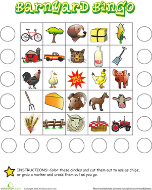 Farm Bingo