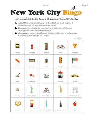 New York City Bingo