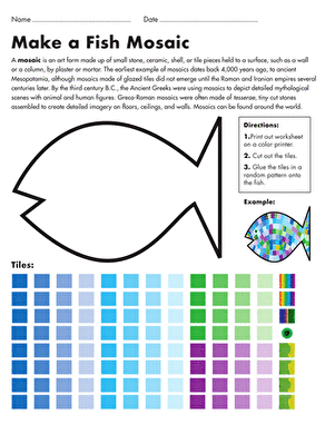 Make a Fish Mosaic