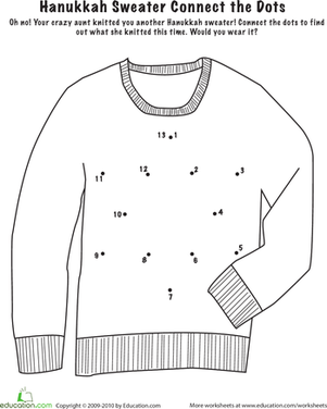 Connect the Dots: Hanukkah Sweater