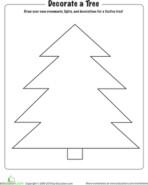 Christmas Coloring: Decorate a Tree
