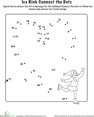 Connect the Dots: Let's Go Ice Skating!