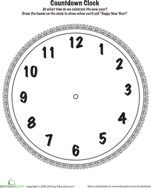 New Year's Countdown Clock