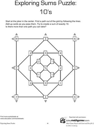 Addition Puzzle: 10s