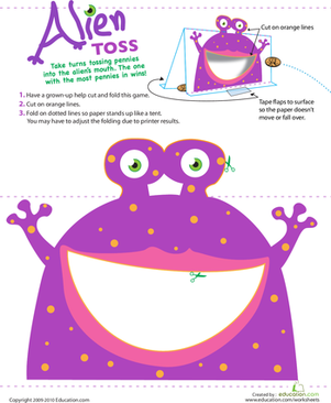 Alien Coin Toss Game