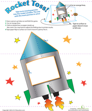 Rocket Ship Coin Toss