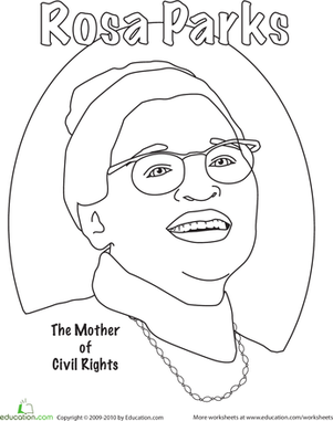 Rosa Parks Coloring