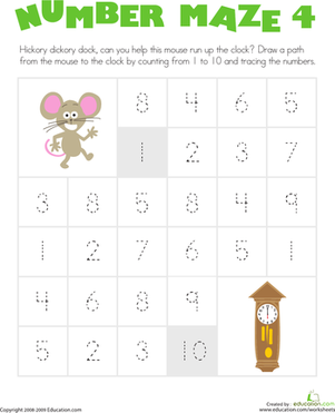 Number Maze: Help the Mouse!