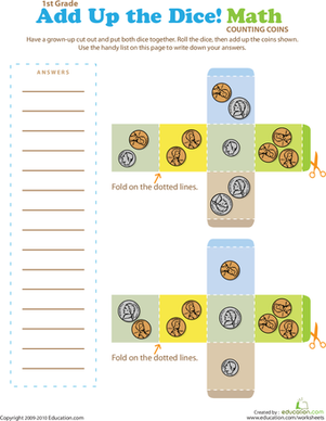 Play Dice Coin Counting!