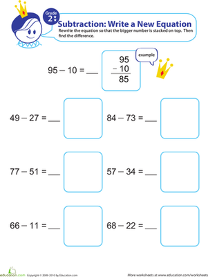 Writing Subtraction Equations 7