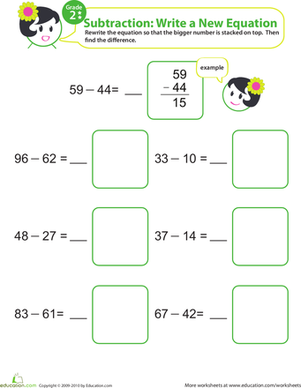 Writing Subtraction Equations 8