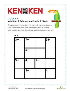 Tommy the Toucan KenKen® Puzzle