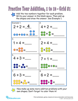 Single Digit Addition