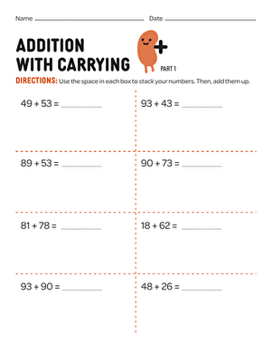 Addition with Carrying: Part 1