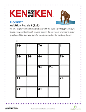 Monkey KenKen® Puzzle