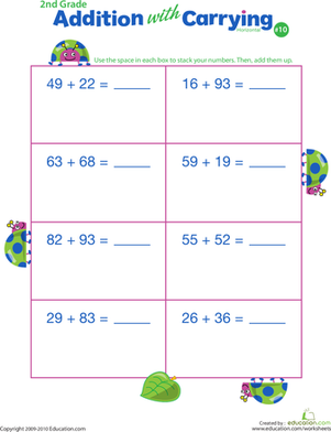 Addition with Carrying 10