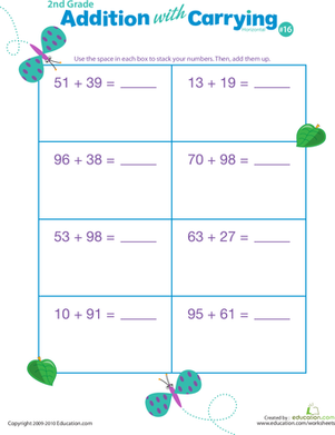 Addition with Carrying 16