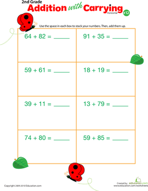 Addition with Carrying 12