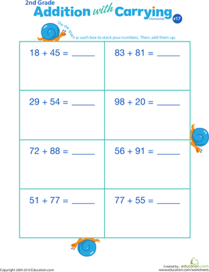 Addition with Carrying 17