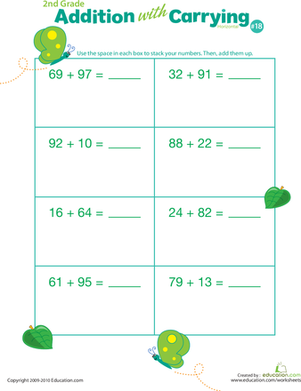 Addition with Carrying 18
