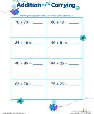 Addition with Carrying 13