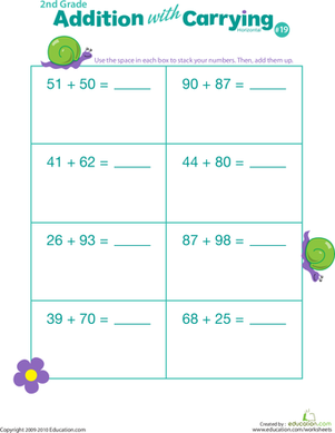 Addition with Carrying 19