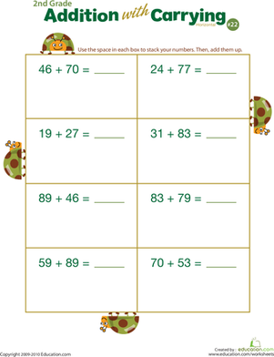 Addition with Carrying 22