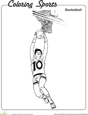 Basketball Coloring Pages for Kids!