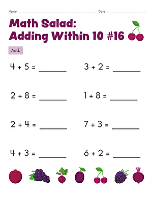 Math Salad 16