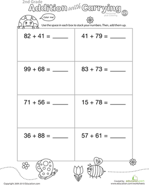 Color Me! Addition with Carrying 29