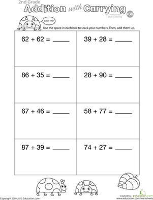 Color Me! Addition with Carrying 30