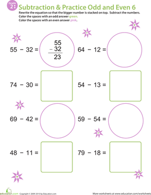 Math Mania: Practice Subtraction & Odd/Even 6