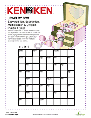 Jewelry Box KenKen® Puzzle