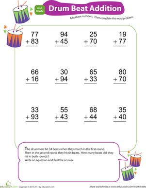 Add & Carry: Drum Beat Addition