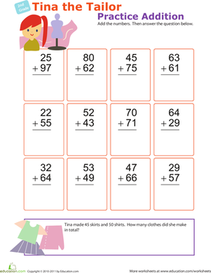 Practice Addition with Tina the Tailor!