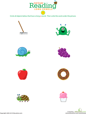 Reading Readiness: Long A Vowels