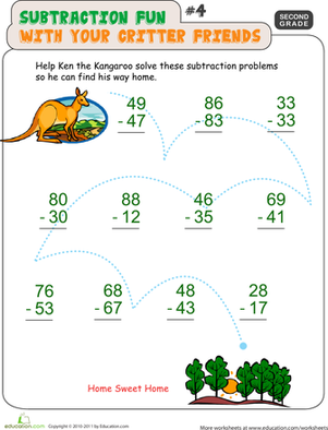 Critter Subtraction Fun #4