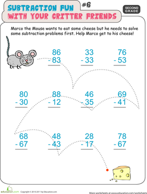 Critter Subtraction Fun #6
