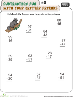 Critter Subtraction Fun #9
