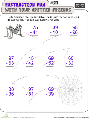 Critter Subtraction Fun #21