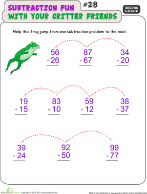 Critter Subtraction Fun #28