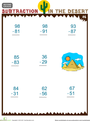 Subtraction in the Desert #6