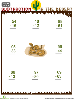 Subtraction in the Desert #7