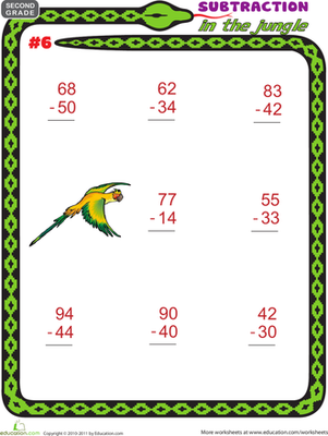 Subtraction in the Jungle #6