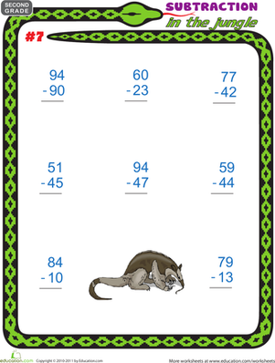 Subtraction in the Jungle #7