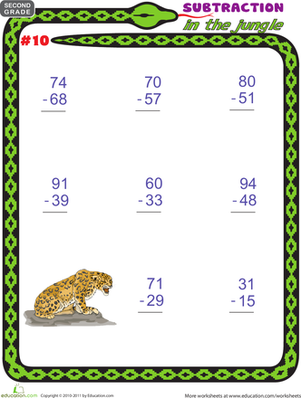Subtraction in the Jungle #10