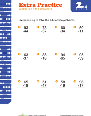 Subtraction with Regrouping #5